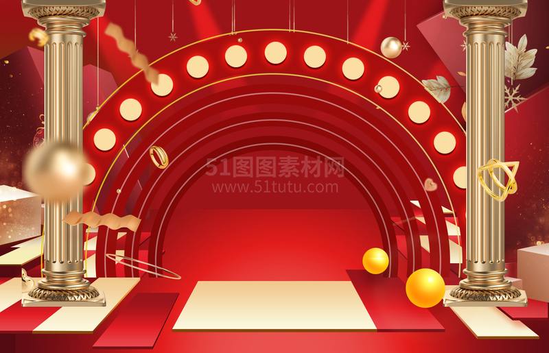 高清大图红色素材背景场景图2341600349