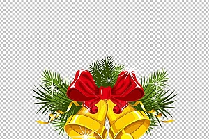 圣诞节素材PNG透明背景免抠图圣诞树老人雪花00181