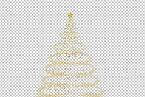 圣诞节素材PNG透明背景免抠图圣诞树老人雪花00242