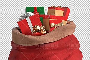 圣诞节素材PNG透明背景免抠图圣诞树老人雪花00346