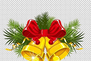 圣诞节素材PNG透明背景免抠图圣诞树老人雪花00388
