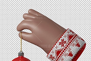 圣诞节素材PNG透明背景免抠图圣诞树老人雪花01067