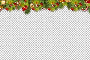 圣诞节素材PNG透明背景免抠图圣诞树老人雪花01153