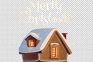 圣诞节素材PNG透明背景免抠图圣诞树老人雪花01241