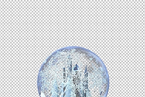 圣诞节素材PNG透明背景免抠图圣诞树老人雪花01249