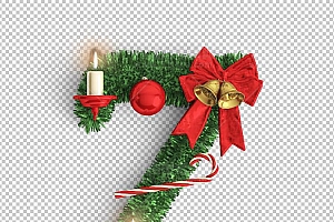 圣诞节素材PNG透明背景免抠图圣诞树老人雪花01279