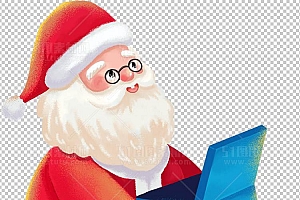 圣诞节素材PNG透明背景免抠图圣诞树老人雪花01421