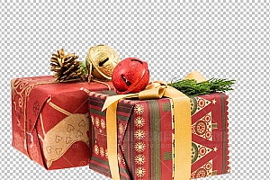 圣诞节素材PNG透明背景免抠图圣诞树老人雪花01443