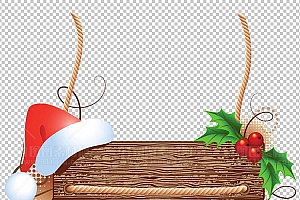 圣诞节素材PNG透明背景免抠图圣诞树老人雪花01458