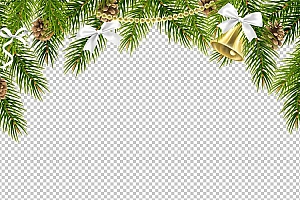 圣诞节素材PNG透明背景免抠图圣诞树老人雪花01491
