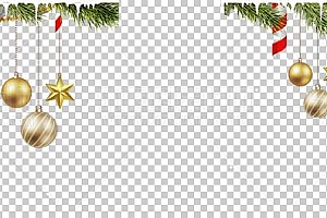圣诞节素材PNG透明背景免抠图圣诞树老人雪花01511