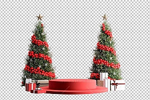 圣诞节素材PNG透明背景免抠图圣诞树老人雪花01525