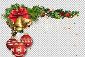 圣诞节素材PNG透明背景免抠图圣诞树老人雪花01535