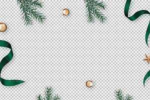 圣诞节素材PNG透明背景免抠图圣诞树老人雪花01581