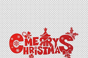 圣诞节素材PNG透明背景免抠图圣诞树老人雪花01643