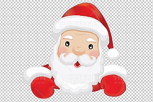 圣诞节素材PNG透明背景免抠图圣诞树老人雪花01665