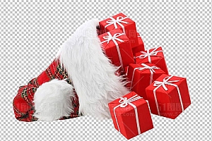 圣诞节素材PNG透明背景免抠图圣诞树老人雪花01679