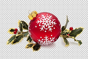 圣诞节素材PNG透明背景免抠图圣诞树老人雪花01750