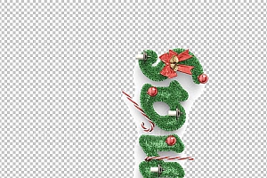 圣诞节素材PNG透明背景免抠图圣诞树老人雪花02021