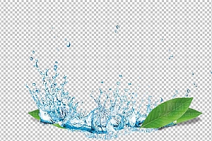 水透明背景PNG图水设计素材00014