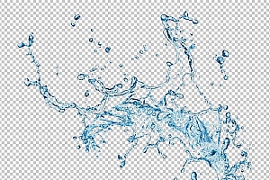 水透明背景PNG图水设计素材00019