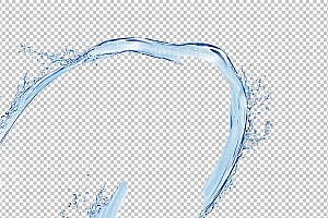 水透明背景PNG图水设计素材00026