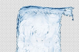 水透明背景PNG图水设计素材00030