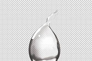 水透明背景PNG图水设计素材00042