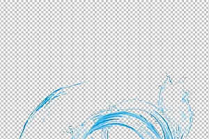 水透明背景PNG图水设计素材00052