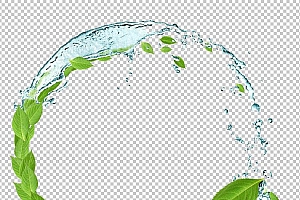 水透明背景PNG图水设计素材00054
