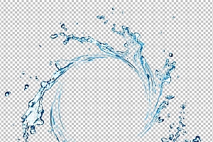 水透明背景PNG图水设计素材00092