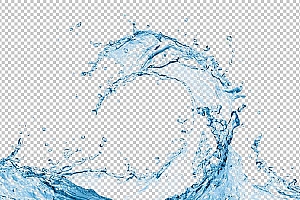 水透明背景PNG图水设计素材00079