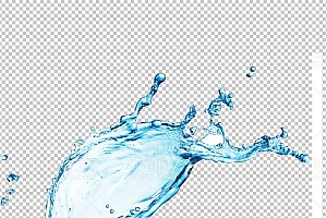 水透明背景PNG图水设计素材00082
