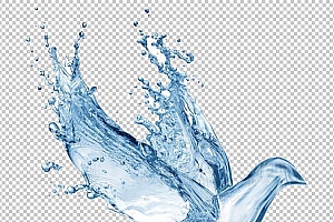 水透明背景PNG图水设计素材00089