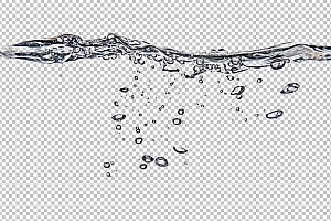 水透明背景PNG图水设计素材00101