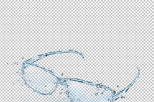 水透明背景PNG图水设计素材00164