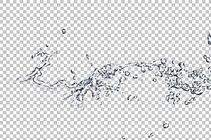 水透明背景PNG图水设计素材00179