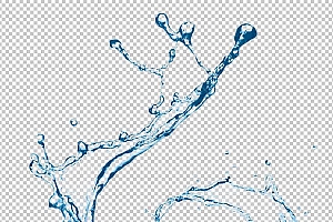 水透明背景PNG图水设计素材00193