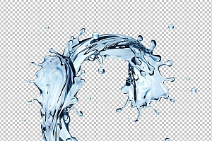 水透明背景PNG图水设计素材00222