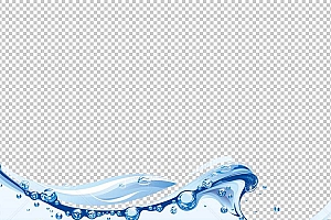 水透明背景PNG图水设计素材00235