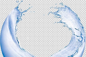 水透明背景PNG图水设计素材00242