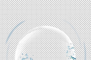 水透明背景PNG图水设计素材00244