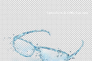 水透明背景PNG图水设计素材00256