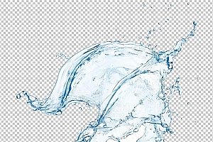 水透明背景PNG图水设计素材00260