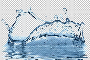 水透明背景PNG图水设计素材00263