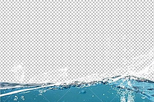 水透明背景PNG图水设计素材00293
