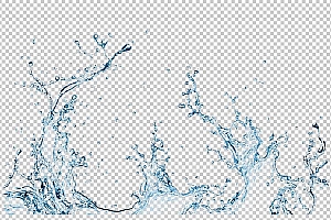 水透明背景PNG图水设计素材00302