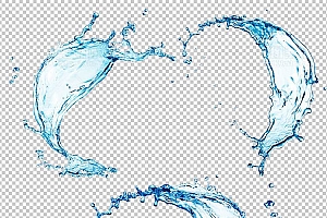 水透明背景PNG图水设计素材00325