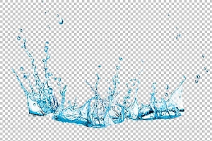 水透明背景PNG图水设计素材00332