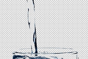 水透明背景PNG图水设计素材00333